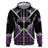 Personalised Aotearoa Moriori Hoodie Maori Pattern New Zealand - Polynesian Pride