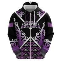 Personalised Aotearoa Moriori Hoodie Maori Pattern New Zealand - Polynesian Pride