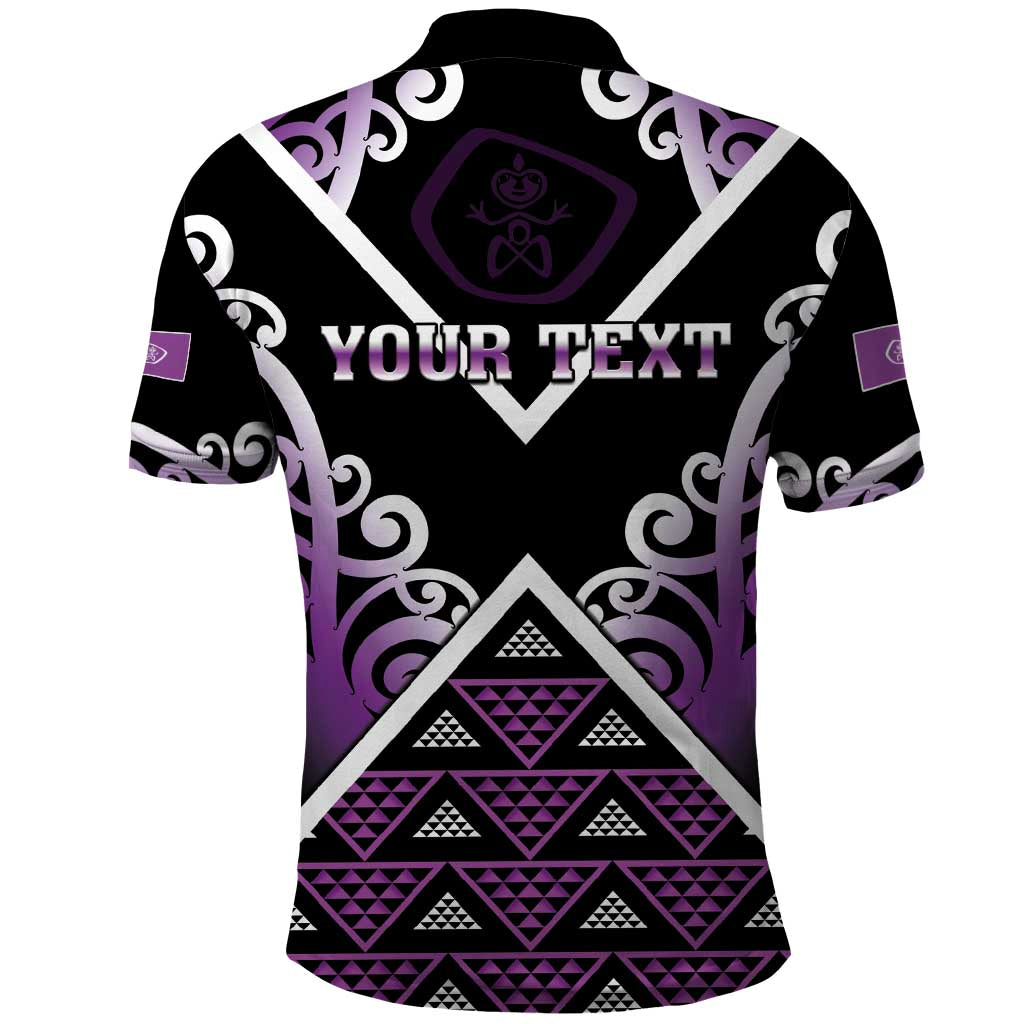 Personalised Aotearoa Moriori Polo Shirt Maori Pattern New Zealand - Polynesian Pride