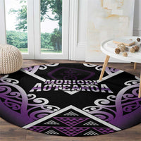 Aotearoa Moriori Round Carpet Maori Pattern New Zealand - Polynesian Pride