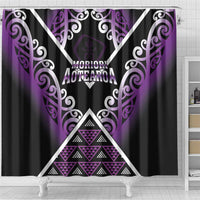 Aotearoa Moriori Shower Curtain Maori Pattern New Zealand - Polynesian Pride