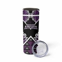 Personalised Aotearoa Moriori Skinny Tumbler Maori Pattern New Zealand - Polynesian Pride