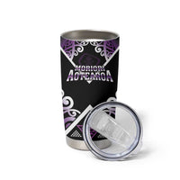 Personalised Aotearoa Moriori Tumbler Cup Maori Pattern New Zealand LT05 - Polynesian Pride