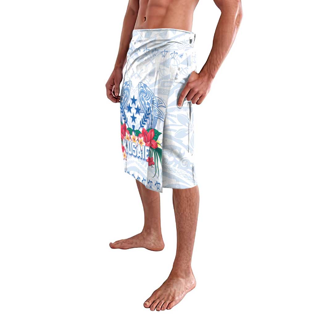 Happy Kosrae Liberation Day Lavalava Polynesian Shark Turtle Motif