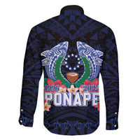 Happy Pohnpei Liberation Day Family Matching Mermaid Dress and Hawaiian Shirt Polynesian Shark Turtle Motif