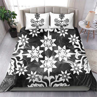 Cook Islands Black Marble Tivaevae Bedding Set - Polynesian Pride