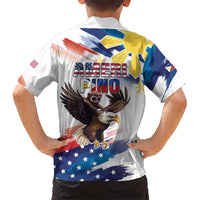 Filipino American History Month Kid Hawaiian Shirt Bald Eagle Tarsier Together LT05 - Polynesian Pride