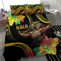 Halo Vanuatu Bedding Set Beautiful Woman Dancing LT05 - Polynesian Pride