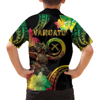 Halo Vanuatu Kid Hawaiian Shirt Beautiful Woman Dancing LT05 - Polynesian Pride