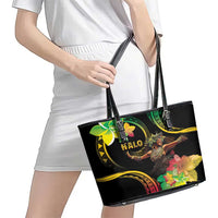 Halo Vanuatu Leather Tote Bag Beautiful Woman Dancing