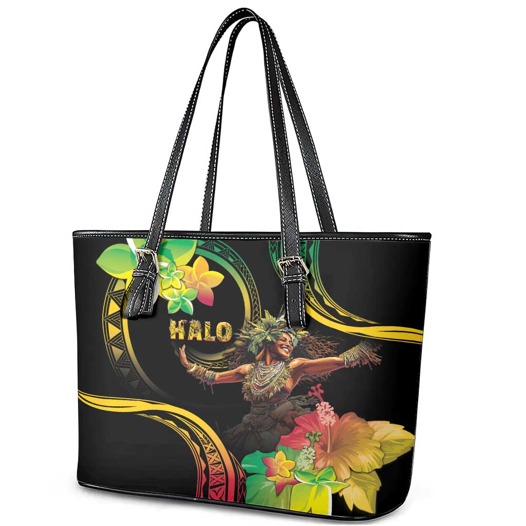 Halo Vanuatu Leather Tote Bag Beautiful Woman Dancing