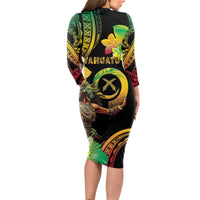 Halo Vanuatu Long Sleeve Bodycon Dress Beautiful Woman Dancing