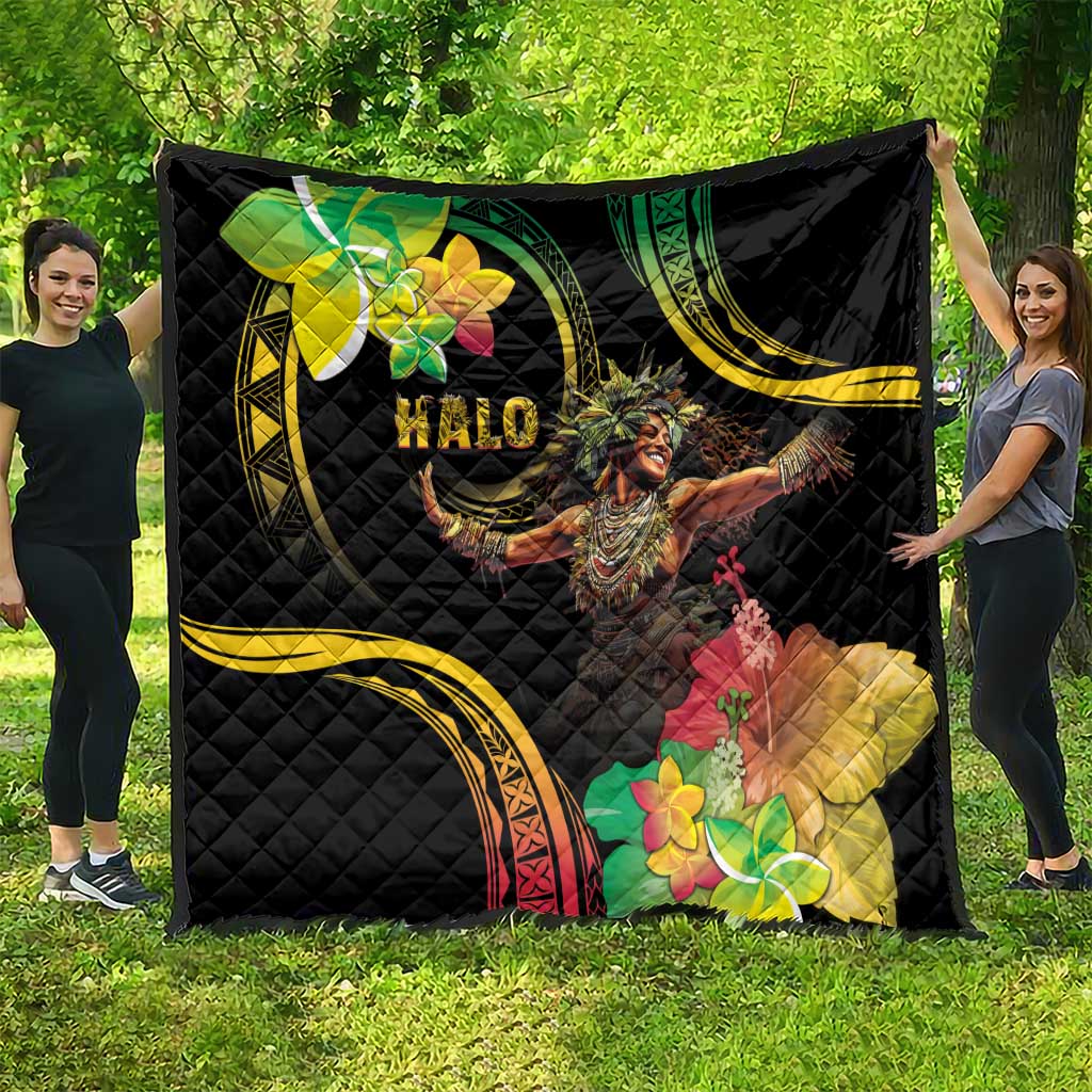 Halo Vanuatu Quilt Beautiful Woman Dancing LT05 - Polynesian Pride