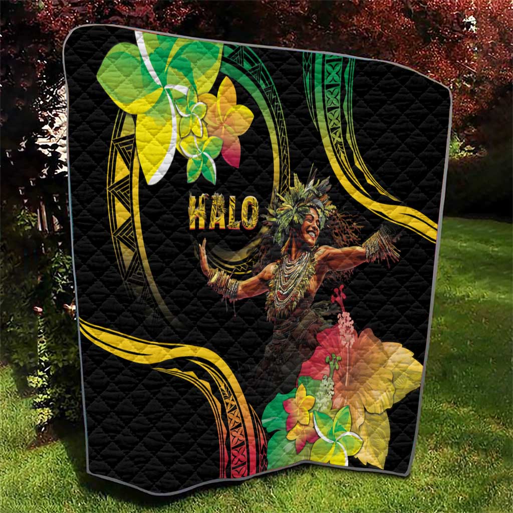 Halo Vanuatu Quilt Beautiful Woman Dancing LT05 - Polynesian Pride
