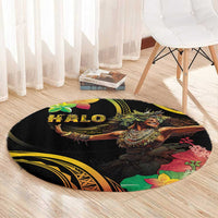 Halo Vanuatu Round Carpet Beautiful Woman Dancing LT05 - Polynesian Pride