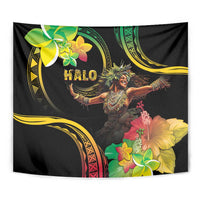 Halo Vanuatu Tapestry Beautiful Woman Dancing LT05 - Polynesian Pride