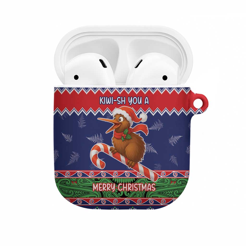 New Zealand Christmas AirPods Case Kiwi-sh You A Merry Christmas - Polynesian Pride