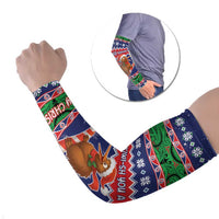 New Zealand Christmas Arm Sleeves Kiwi-sh You A Merry Christmas - Polynesian Pride