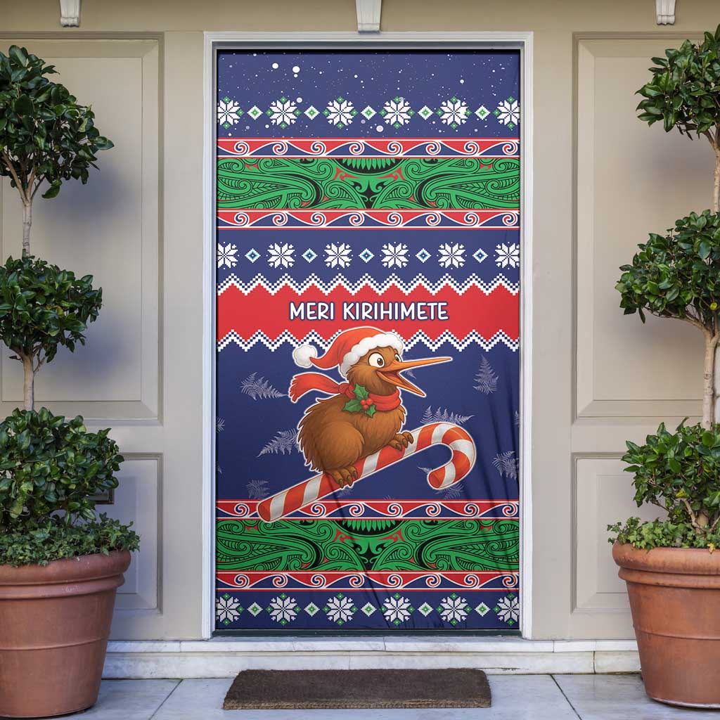 New Zealand Christmas Door Cover Kiwi-sh You A Merry Christmas - Polynesian Pride