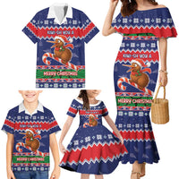 New Zealand Christmas Family Matching Mermaid Dress and Hawaiian Shirt Kiwi-sh You A Merry Christmas - Polynesian Pride