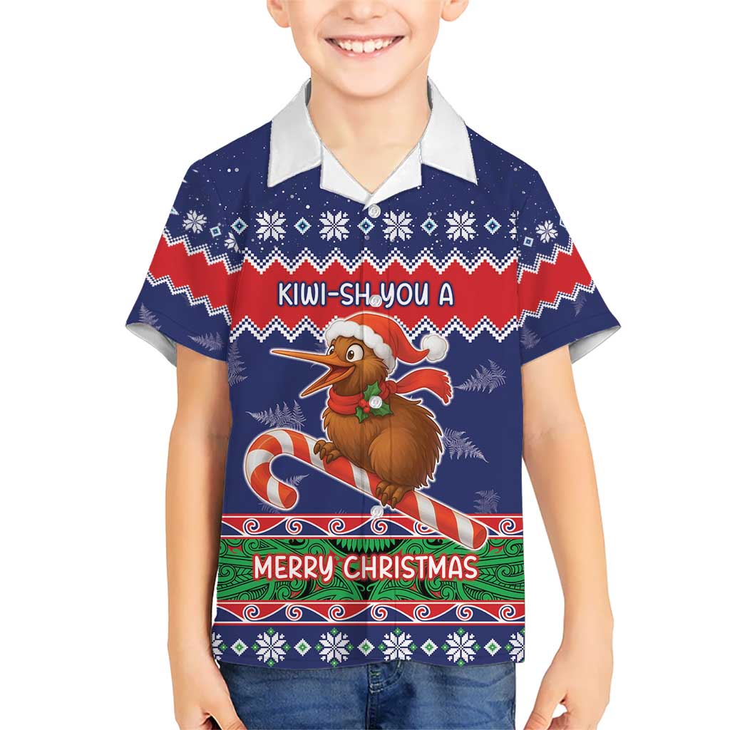 New Zealand Christmas Hawaiian Shirt Kiwi-sh You A Merry Christmas - Polynesian Pride