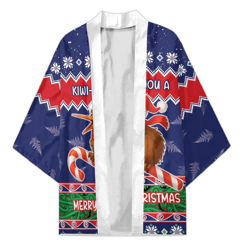 New Zealand Christmas Kimono Kiwi-sh You A Merry Christmas - Polynesian Pride