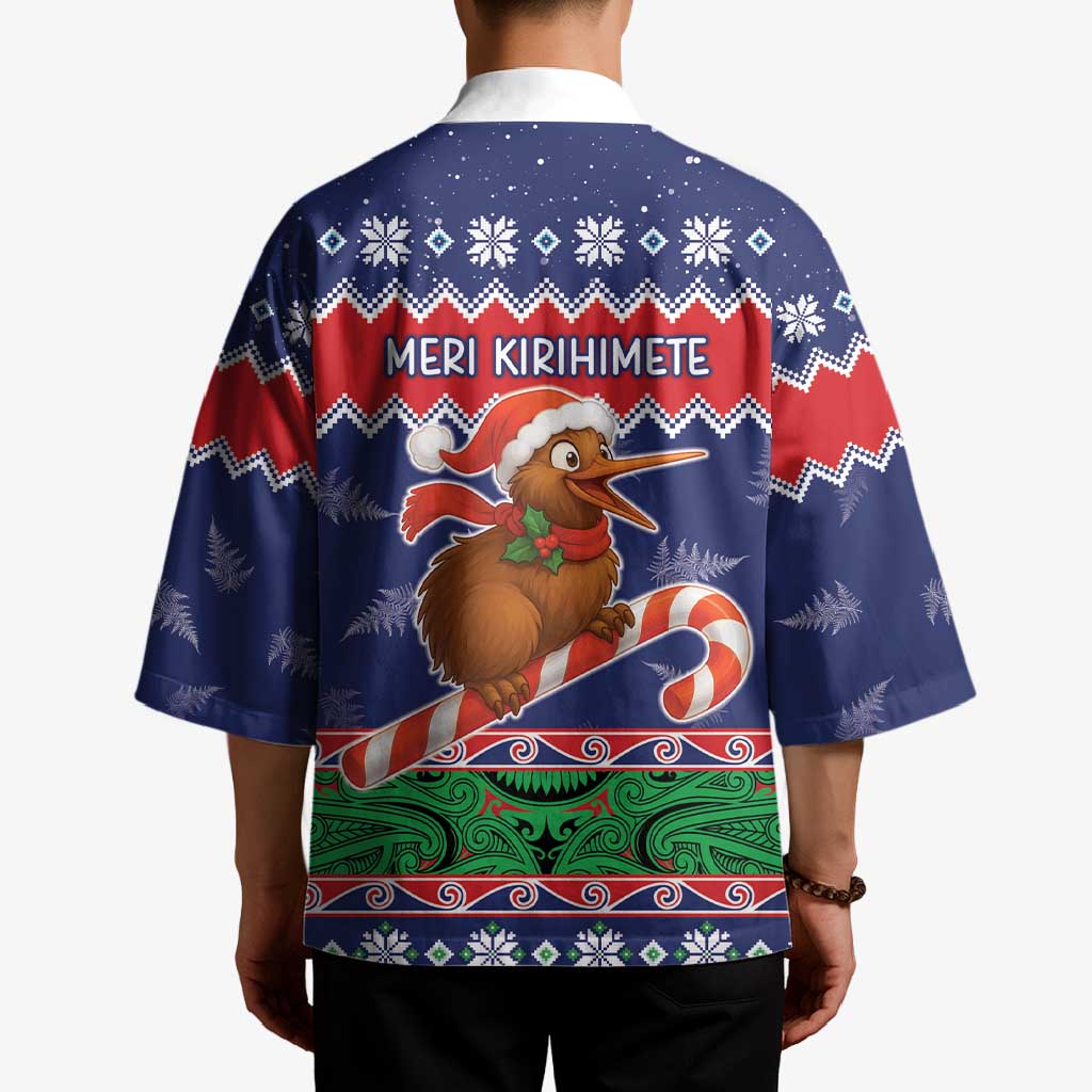 New Zealand Christmas Kimono Kiwi-sh You A Merry Christmas - Polynesian Pride