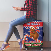 New Zealand Christmas Luggage Cover Kiwi-sh You A Merry Christmas - Polynesian Pride