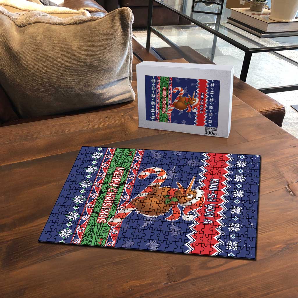 New Zealand Christmas Puzzle Kiwi-sh You A Merry Christmas - Polynesian Pride
