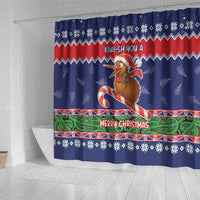 New Zealand Christmas Shower Curtain Kiwi-sh You A Merry Christmas - Polynesian Pride