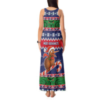 New Zealand Christmas Tank Maxi Dress Kiwi-sh You A Merry Christmas - Polynesian Pride