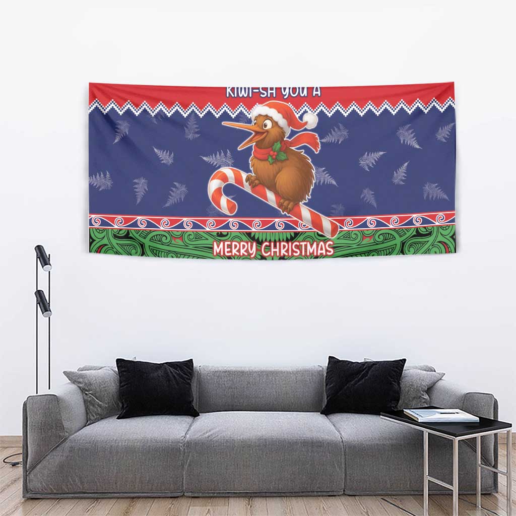 New Zealand Christmas Tapestry Kiwi-sh You A Merry Christmas - Polynesian Pride