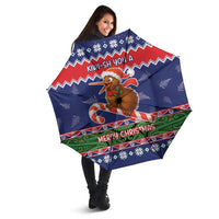 New Zealand Christmas Umbrella Kiwi-sh You A Merry Christmas - Polynesian Pride
