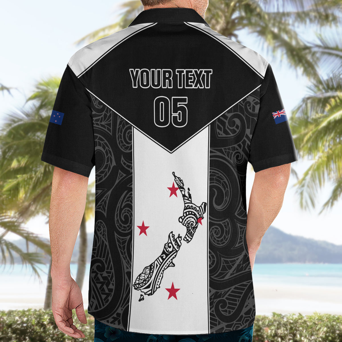Custom New Zealand Player Rugby Hawaiian Shirt World Cup 2023 Maori Pattern LT05 - Polynesian Pride
