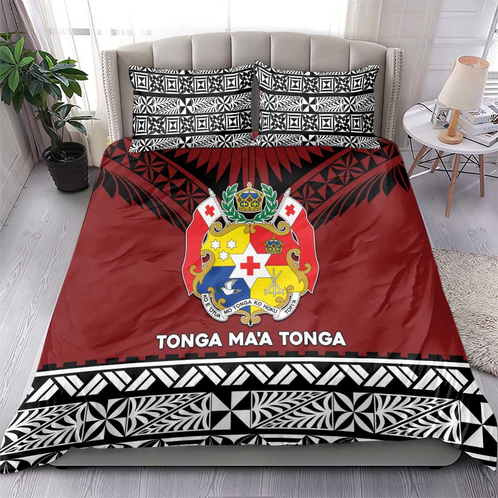 Tonga Constitution Day Bedding Set Tongan Kupesi Ngatu Pattern LT05 - Polynesian Pride
