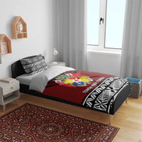 Tonga Constitution Day Bedding Set Tongan Kupesi Ngatu Pattern LT05 - Polynesian Pride