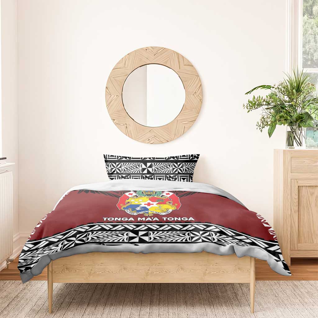 Tonga Constitution Day Bedding Set Tongan Kupesi Ngatu Pattern LT05 - Polynesian Pride