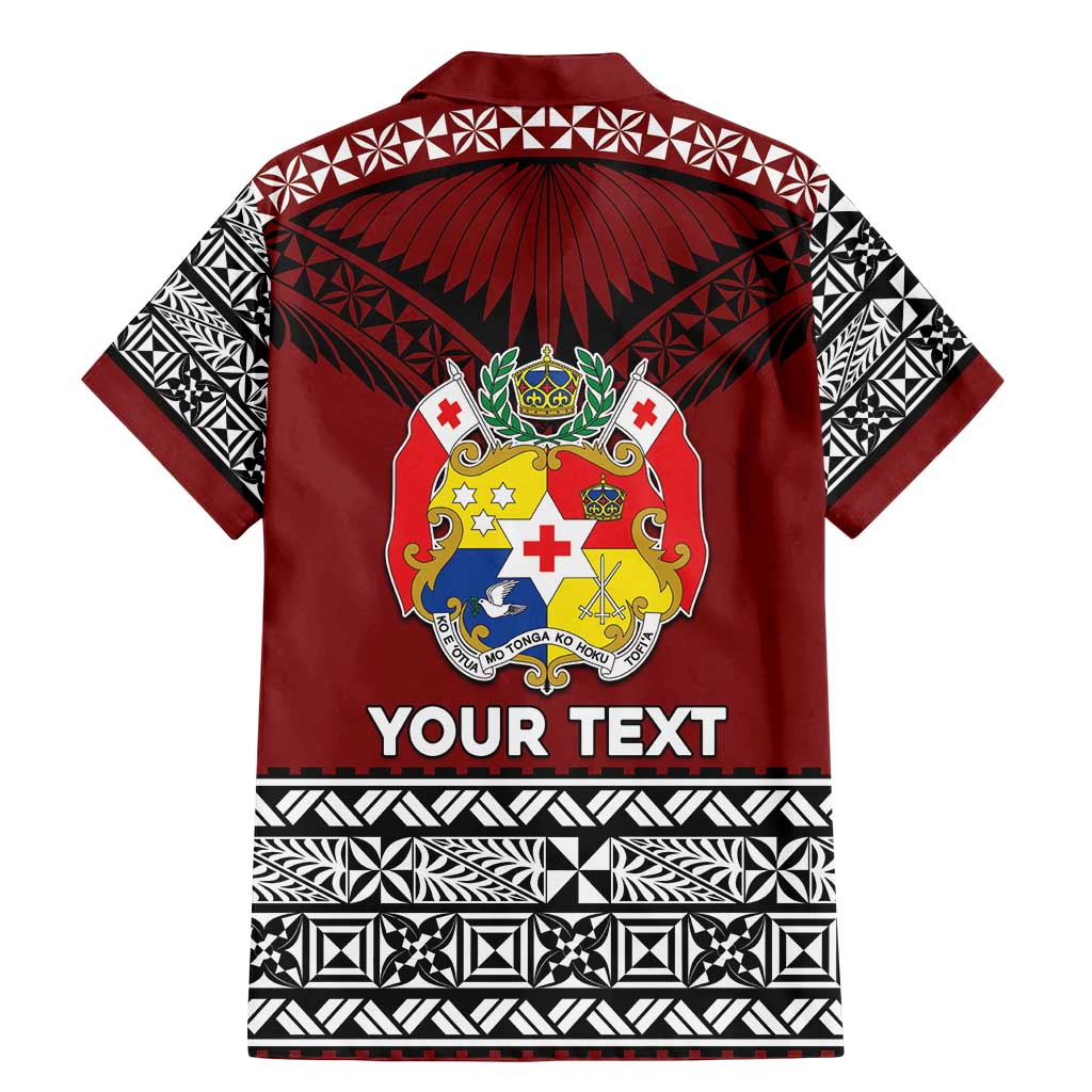 Personalised Tonga Constitution Day Family Matching Mermaid Dress and Hawaiian Shirt Tongan Kupesi Ngatu Pattern