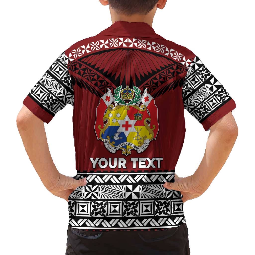 Personalised Tonga Constitution Day Family Matching Summer Maxi Dress and Hawaiian Shirt Tongan Kupesi Ngatu Pattern LT05 - Polynesian Pride