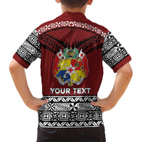 Personalised Tonga Constitution Day Family Matching Summer Maxi Dress and Hawaiian Shirt Tongan Kupesi Ngatu Pattern LT05 - Polynesian Pride