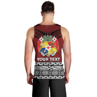 Personalised Tonga Constitution Day Men Tank Top Tongan Kupesi Ngatu Pattern