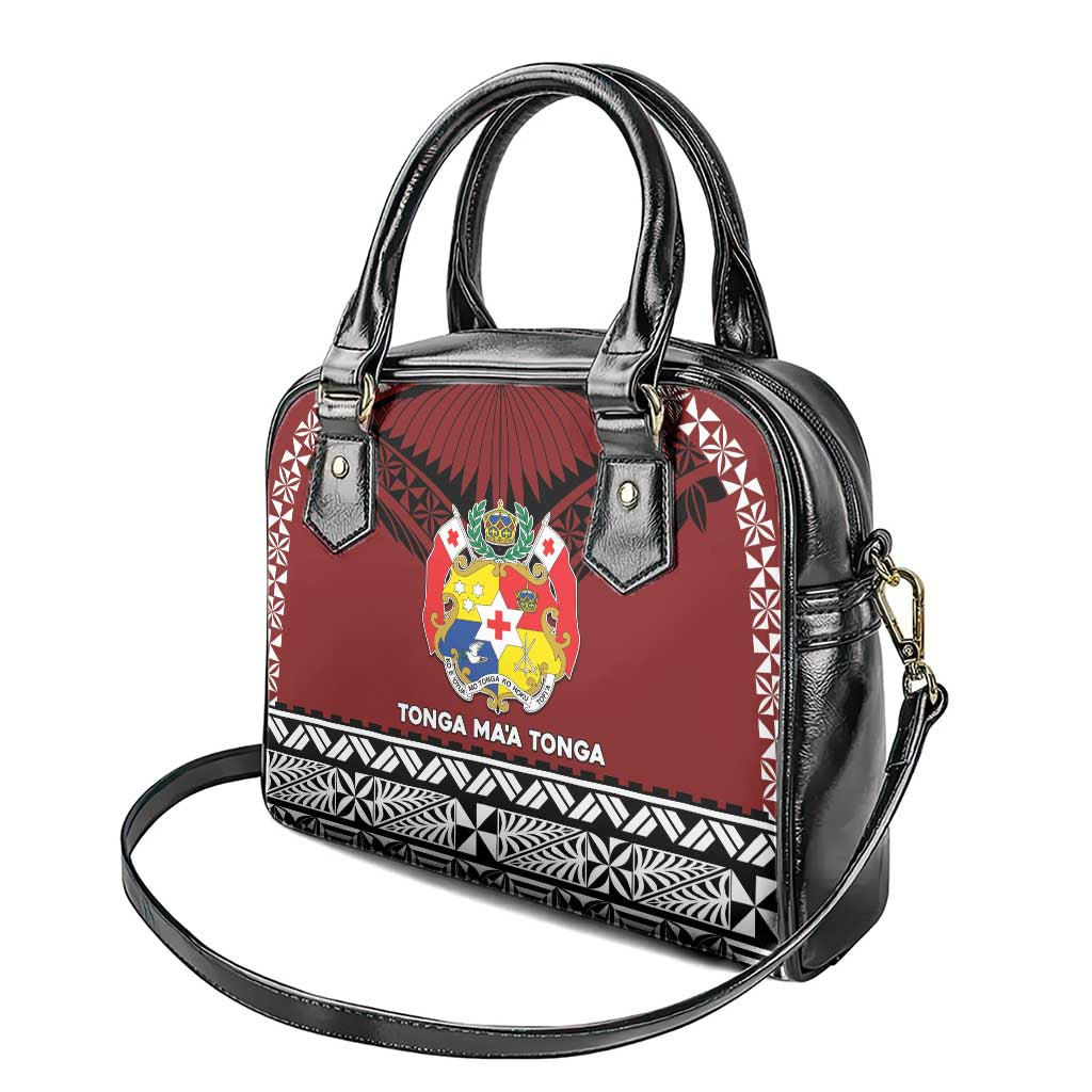 Tonga Constitution Day Shoulder Handbag Tongan Kupesi Ngatu Pattern