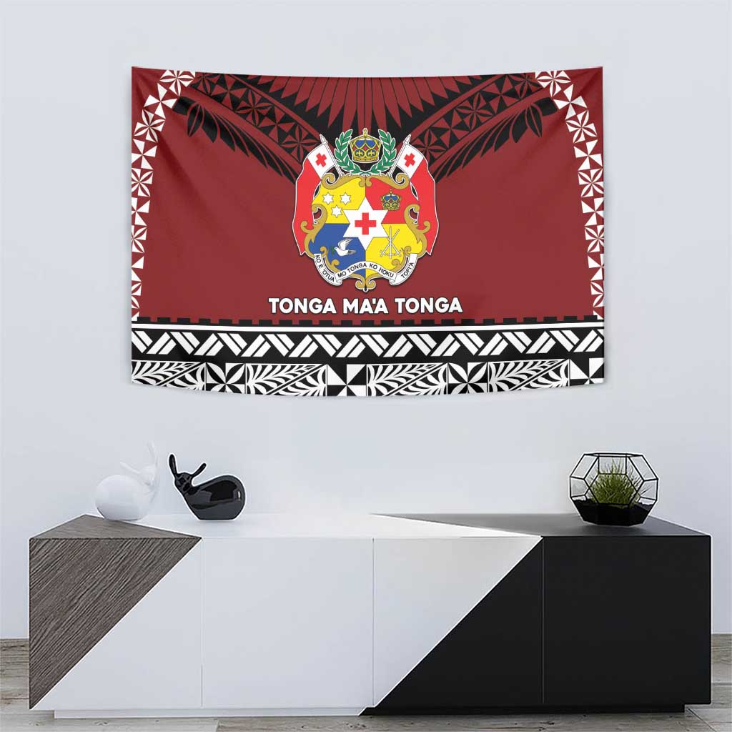 Tonga Constitution Day Tapestry Tongan Kupesi Ngatu Pattern LT05 - Polynesian Pride