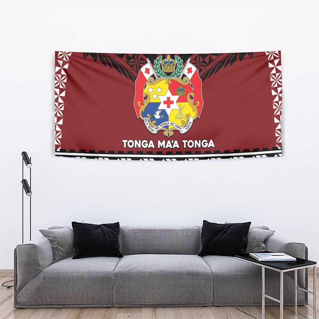 Tonga Constitution Day Tapestry Tongan Kupesi Ngatu Pattern LT05 - Polynesian Pride