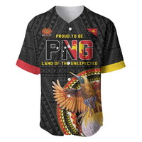 Papua New Guinea Tok Pisin Wik Baseball Jersey Land Of The Unexpected LT05 Black - Polynesian Pride