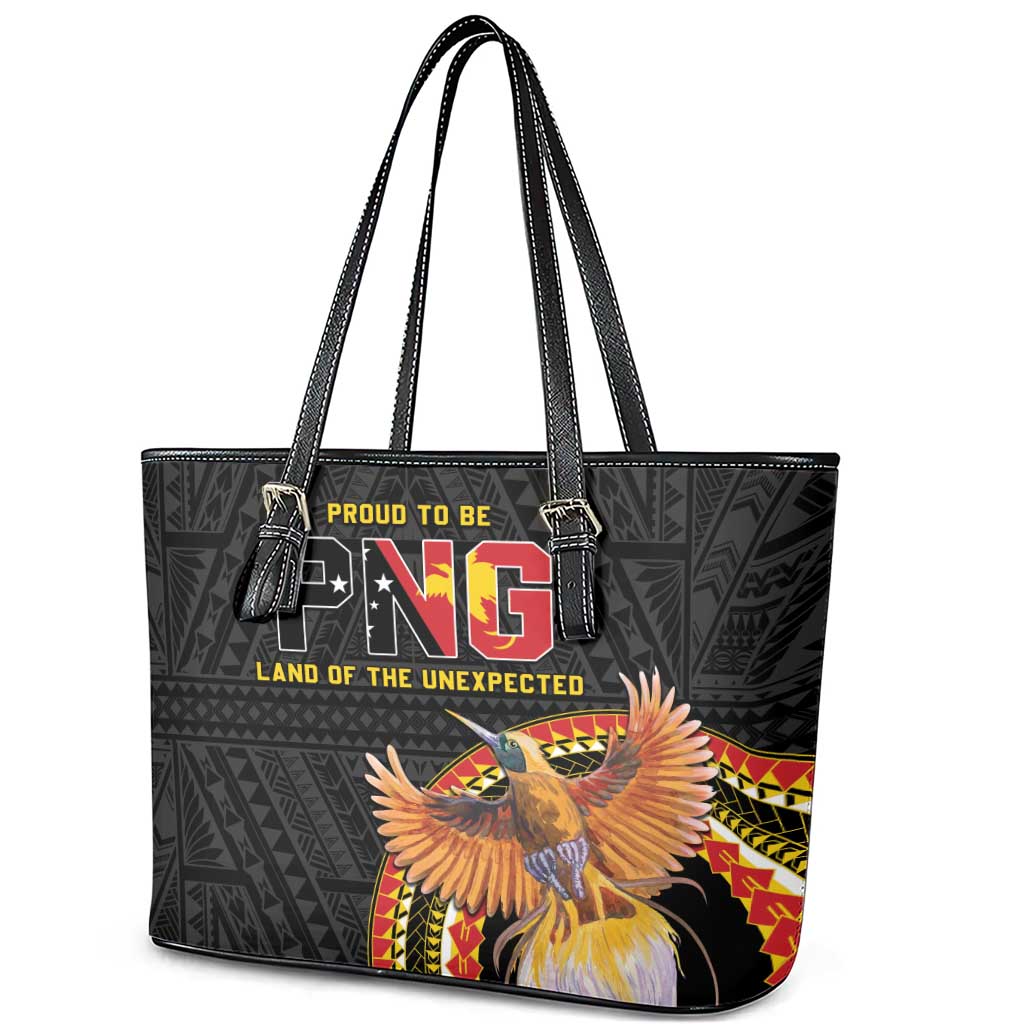 Papua New Guinea Tok Pisin Wik Leather Tote Bag Land Of The Unexpected