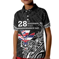 Hawaii November 28th Is My Independence Day Kid Polo Shirt LT05 Kid Black - Polynesian Pride