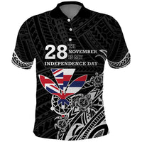 Hawaii November 28th Is My Independence Day Polo Shirt LT05 Black - Polynesian Pride