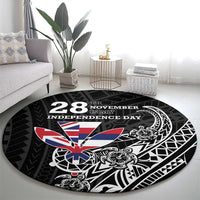 Hawaii November 28th Is My Independence Day Round Carpet LT05 - Polynesian Pride