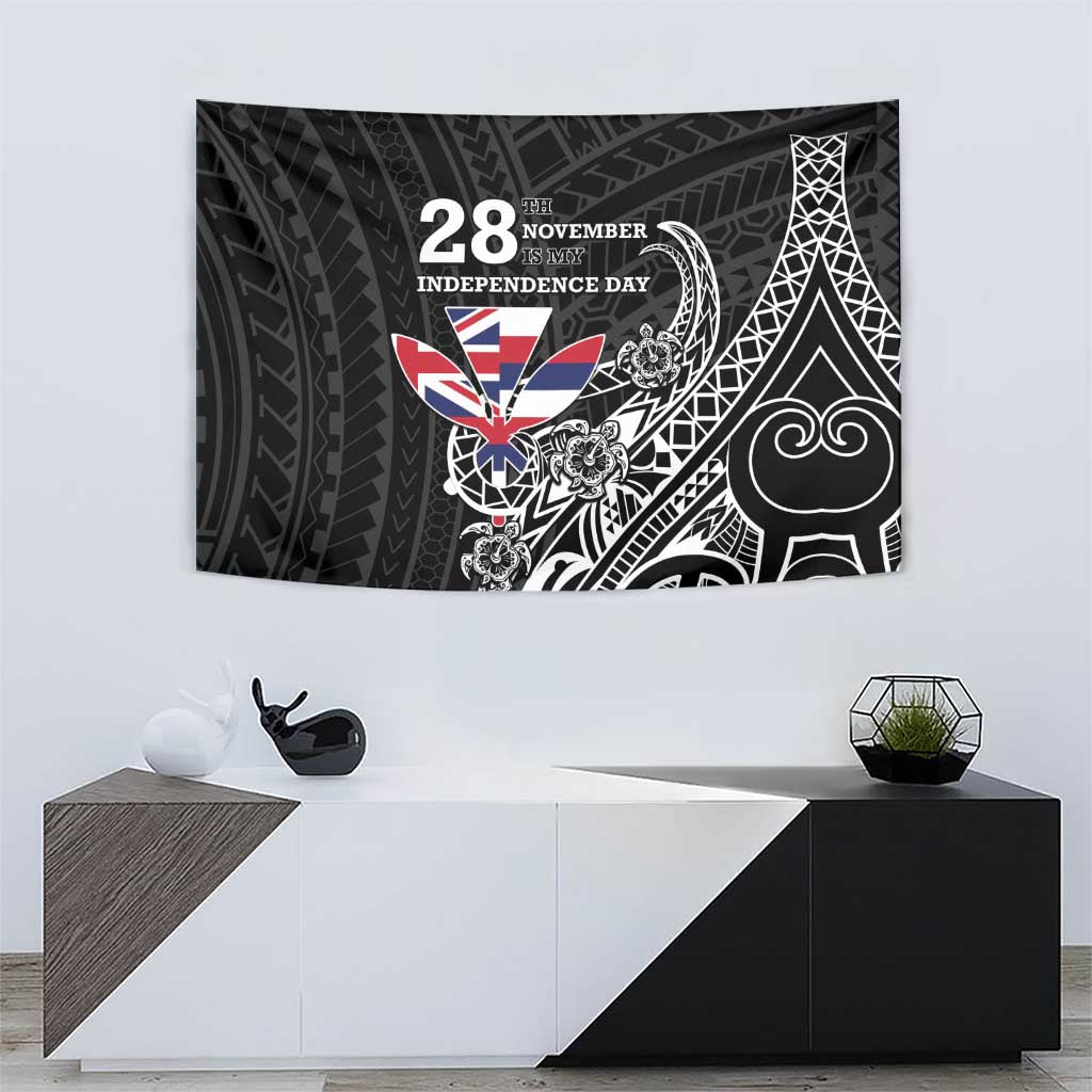 Hawaii November 28th Is My Independence Day Tapestry LT05 - Polynesian Pride